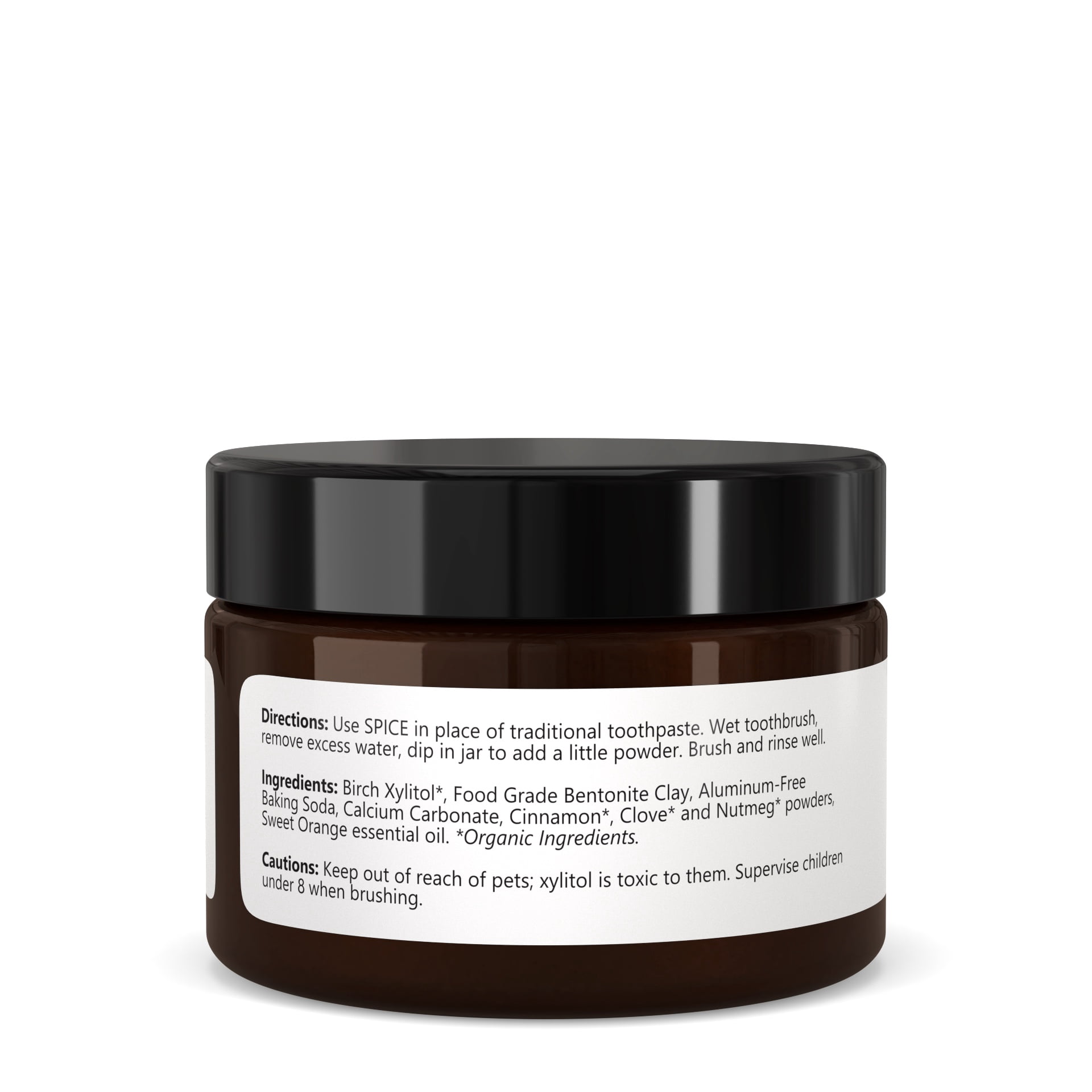 SPICE Remineralizing Tooth Powder | Teeth Whitening Natural Toothpaste Fluoride Free for Adults, Kids, Sensitive Teeth & Gums | Organic Xylitol, Baking Soda, Clay, Cinnamon, Clove