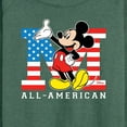 thumbnail image 3 of Disney - Americana - Mickey Flag All American - Women's Lightweight French Terry Long Sleeve Shirt, 3 of 5