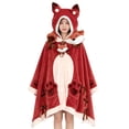thumbnail image 3 of Cute Fox Costume Blanket, Halloween Blanket, Adult Wearable Blanket, Fox Blanket Hoodie Oversized Soft Sherpa Hoodie Women Throw Cloak Wrap Soft Throw Blanket, 3 of 9