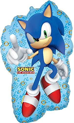 Anagram Sonic Video Gamers 8th Birthday Party Supplies Hedgehog Foil Balloon Bouquet Decorations