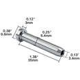 thumbnail image 2 of 40Pcs Stainless Steel Stemball Swage Stud Dead Ends Threaded Stud Paired with Cable Tensioner for 1/8Inch Cable Railing, 2 of 3