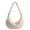 White, variant on Vintage PU Dumpling Bag for Women, Metal Chain Strap, Zipper Closure & Large Capacity, Shoulder Handheld Underarm Commuter Bag (14.2" x 7.5" x 2.8", 0.93 lb)