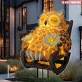 thumbnail image 3 of Hearth & Gear Stylish Owl Decorative Plug Unique Design Personality To Your Home—an Eye Catching Must Have! Metal Holder Yard Signs Letters And Numbers Birthday Yard Signs with Wooden Garden 4ft Name, 3 of 5