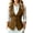 Khaki, variant on cocolona Blazer Waistcoat for Women Dressy Casual Sleeveless Button Down Layer Blazer For Work Office Outfits