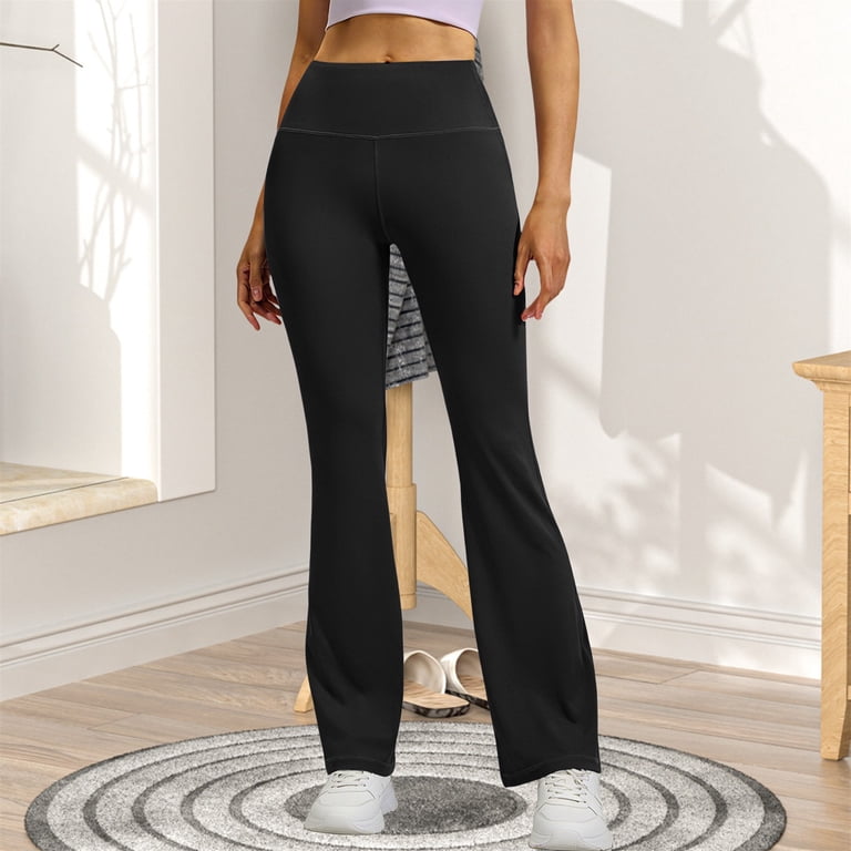 high waisted tummy control dress pants Women Elastic Waist Pants,Compression Flare Leggings Yoga Bootcut Womens Work Leggings Ladies Elastic Waist Pants Womens Slacks Butt sizeFilter-