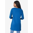 thumbnail image 2 of Roaman's Women's Plus Size Cotton Ultimate Long Sleeve V-Neck Tunic, 2 of 6