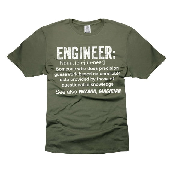 Mens Engineer T-shirt Engineer Funny Definition T-Shirt Engineer Gifts Father's Day Shirt
