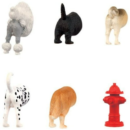 Kikkerland Dog Butts Animal Magnets, Set of 6