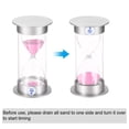 thumbnail image 4 of Unique Bargains Minuterie de Sable 5 Minutes, Horloge Sable, Compte à Rebours Verre de Sable, Sables Roses, 4 of 5