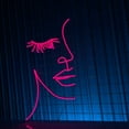 thumbnail image 3 of Woman Face Line Neon Sign, Abstract Art Decor Long-lasting, 3 of 4