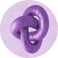 thumbnail image 1 of Ahgly Company Machine Washable Indoor Round Transitional Purple Area Rugs, 5' Round, 1 of 7