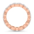 thumbnail image 4 of Oval & Round Shape Lab Grown Diamond Mariah Eternity Ring For Women | 7 Carat IGI Certified 14K Rose Gold | FG-VS Quality Friendly Diamonds Eternity Ring Size 7.5, 4 of 4