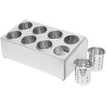 thumbnail image 4 of FETCOI Stainless Steel Utensil Holder Utensil Caddy, 8-Hole Kitchen Utensil Holder for Countertop to Organize Spoons Knives Forks Chopsticks, 4 of 10