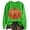 Green, variant on XINPING Womens Fall Sweatshirt Sequin Pumpkin Graphic Pullover Crewneck Top Shirt Oversized Long Sleeve for Halloween Autumn Cozy Soft Warm Loose Fit Daily Wear Outfit
