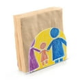thumbnail image 2 of Children Doodle Family Thick U Shape Acrylic Napkin Holder Non Slip Space Saving for Kitchen, 2 of 9