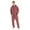 Z01-01Red, variant on TBWNWG Men's Pajama & Loungewear Jumpsuit Solid Color Long Sleeve Zip Hoodie Sleepwear for Comfort and Style,Sizes L