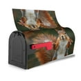 thumbnail image 4 of PHELIKA Squirrel Funny Animal Meets 01 Magnetic Mailbox Covers Post Letter Box Cover Standard Size 21"H x 18"W, 4 of 8