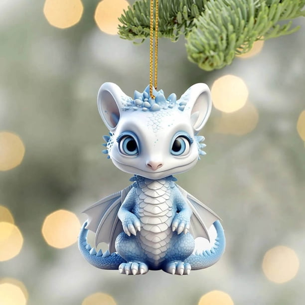 1 Adorno Navideño para Árbol de Navidad 2024, Acrílico, para Colgar En El Árbol, Fiestas, Coches, Decoración Del Hogar.