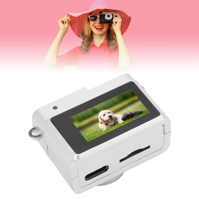 Cámara De Llaves Retro Digital - Video De 1080p Mini Cámara Portátil, Fotos De 2MP, Videocámaras Digitales Retro De Pantalla De 0.96 Pulgadas Con 6 Filtros Y Flash LED