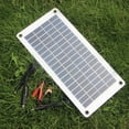 thumbnail image 3 of 8.5W/ Solar Car Battery Maintainer With Lighter Semi-flexible Portable Solar Power Panel Trickle Charging For RV Motorcycle Boat Marine Trailer Tractor Powersports, 3 of 7