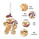 thumbnail image 2 of New Christmas decorations Christmas gingerbread man pendant Christmas tree creative dress up layout pendant photo props Christmas hat men's, 2 of 3