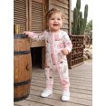 thumbnail image 6 of RUINIXCW Western Baby Cowgirl Cowboy Outfit Newborn Infant Girl Boy Spring Fall Winter Clothes Zipper Romper Boots Hats Print Long Sleeve Jumpsuit, 6 of 10