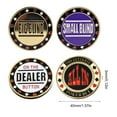 thumbnail image 3 of AOOOWER Metal Chip Poker Button Dealers Pucks Buttons Coin Poker Gift for Women, Man, 3 of 19