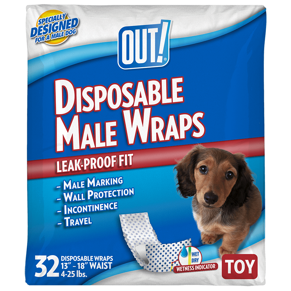 OUT Leak-Proof Disposable Wraps Disposable Male Dog DiapersUltra-Absorbent