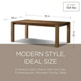 thumbnail image 3 of Maven Lane Cleo Contemporary Wooden Dining Table in Refined Brown Finish, 3 of 7