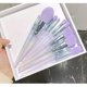 thumbnail image 3 of 10Pcs Purple Makeup Brushes Set with Storage Bag Eye Shadow Powder Foundation Sculpting Highlighter Eyebrow Brush Professiona, 3 of 4