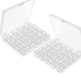 thumbnail image 1 of Carrete de máquina de coser, incluye caja de almacenamiento, 50 carretes de plástico para máquina de coser, carrete transparente para máquina de coser normal Zhivalor WL-00565, 1 of 5