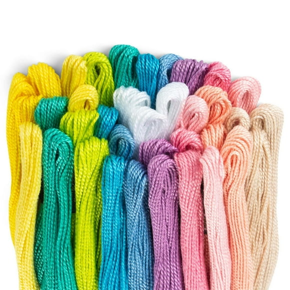 COATS & CLARK CRAFT THREAD PASTEL COLORS 36 COUNT