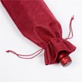 thumbnail image 4 of CIMAXIC Sac à Vin Rouge 2 Pcs Housse de Bouteille de Vin Rouge Emballage Réutilisable Sac Cadeau (Rouge Vin Profond et Bleu Foncé), 13.78"X5.91"X0.2 Pouces, 4 of 4
