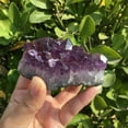 thumbnail image 4 of VIVIDELLE 80-100g Natural Brazilian Amethyst Specimens Quartz Crystal Druzy Geode Cluster-10pcs, 4 of 9