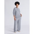 thumbnail image 2 of Time and Tru Women's and Women’s Plus Sweater Hoodie and Pants Set, Sizes XS-4X, 2 of 4