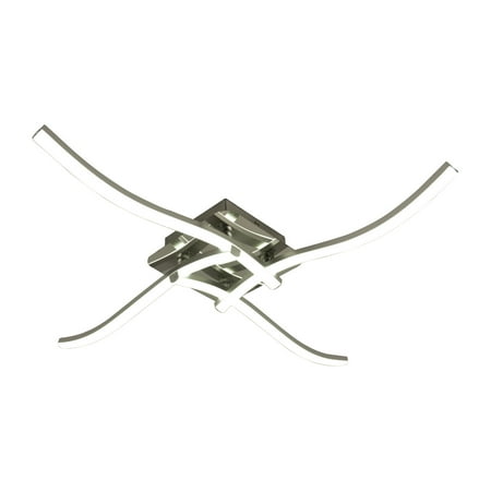 

PITAUCE Modern Light Fixture LED Ceiling Light Metal Chandelier Wave Ceiling Light Living Room
