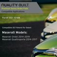 thumbnail image 3 of Pastillas De Freno Delanteras Semimetálicas De Calidad Construidas 1001-1016M Compatibles Con Maserati (Ghibli Quattroporte) 2014-2019., 3 of 5