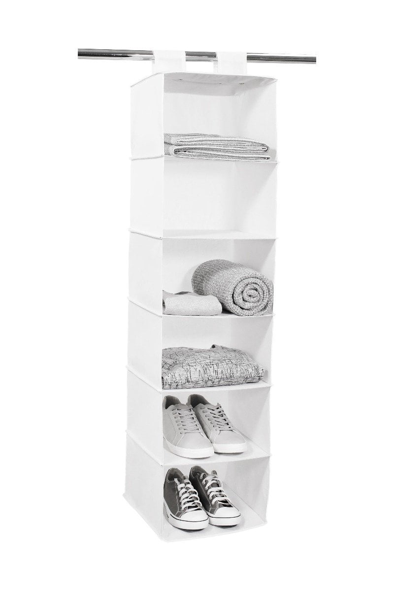 walmart hanging shoe organizer on Tidy Living 6 Shelf Hanging Organizer Walmart Com Walmart Com