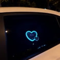 thumbnail image 4 of Solar Powered Heart Shaped LED Ambient Light – Neon Decorative Lamp Suction Cup Easy Installation For Sedans Trucks RVs In, 4 of 8