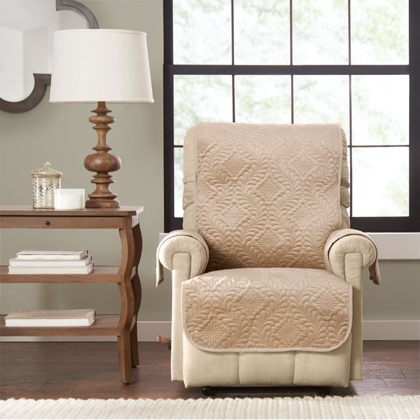 Innovative Textile Solutions Rosedale Solid Damask 1Piece Recliner Wing Furniture Protector