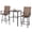 Brown-3 pieces, variant on Nuu Garden 5-Piece Outdoor Bar Set, Bar Height Patio Bistro Set, 4 Textilene Height Back Bar Stools with Footrest and 1 High Top Table with Umbrella Hole, Black and Gray