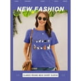 thumbnail image 3 of ZXSXSY Cute Cat Shirts for Women Graphic Tee Crew Neck Short Sleeve T-Shirts, 3 of 7