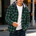 thumbnail image 2 of Men's Hoodies Casual Pullover Hooded Sweatshirt Plaid with Pocket Hoodie Sweatshirt Long Sleeved Hooded Top Fall Outfits 2026, 2 of 7