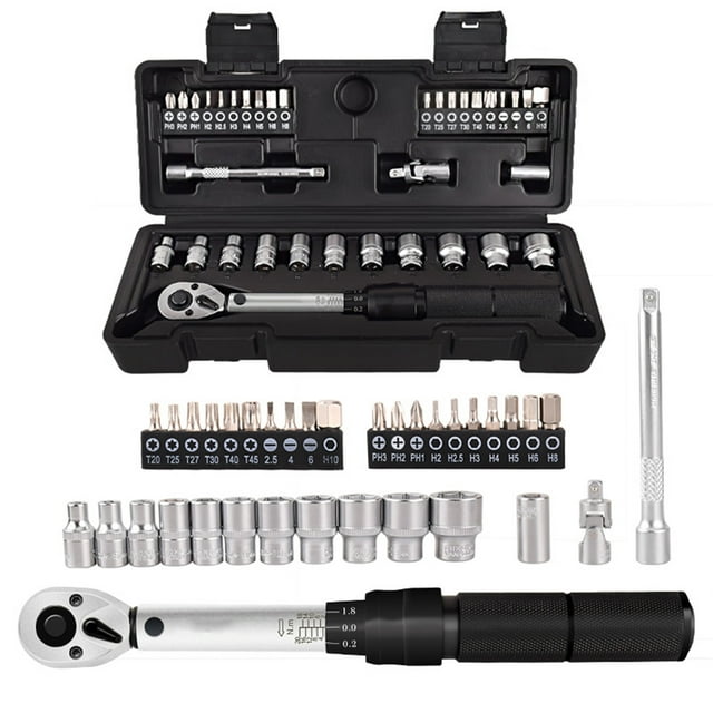 Llave de llave 2-20 nm 1/4 Combinación de bits de llave de llave de llave preestablecida 35 en 1 conjuntos domésticos kit de Herramientas de Herramientas de Herramientas de