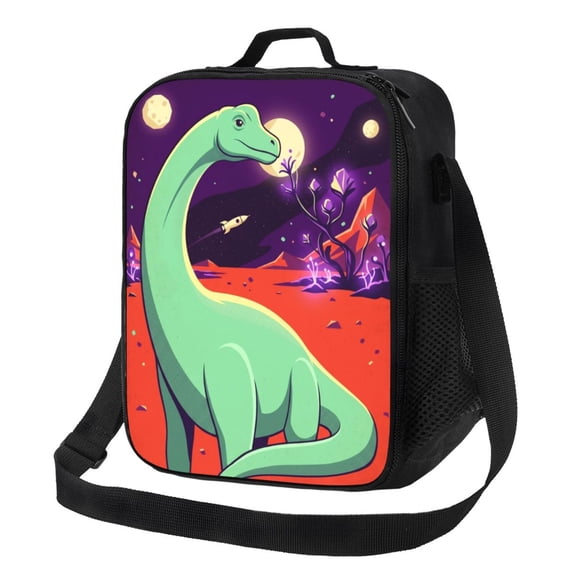 Dinosaur Lunch Bag Insulated Reusable Leakproof Thermal Bag With Adjustable Shoulder Strap Lunch Box For Work Office Men Women Daily Commuting