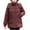 Red, variant on HAPIMO Women Quilted Coat Midi Length Long Sleeve Puffer Jacket Solid Detachable Hooded Padded Coats Thick Warm Winter Outerwear Cotton Black XXL
