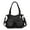 Charcoal Gray, variant on Women Large Purses and Handbags Shoulder Bag PU Leather Multi-Pocket Tote Bag