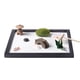 thumbnail image 1 of Kit de arena de jardín Zen en miniatura, conjunto de decoración de relajación pacífica y meditación, adornos, 1 of 5