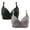 Gray, variant on XMMSWDLA Wirefree Bras for Women ,Plus Size Front Closure Lace Push Up Bra,2pc Traceless Comfortable No Steel Ring Vest Breathable Gathering,Extra-Elastic Bras Maternity Bras