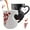 Mug Type A 350ml, variant on Frosted peach heart matte color-changing cup heart-shaped color-changing magic ceramic cup mug coffee cup